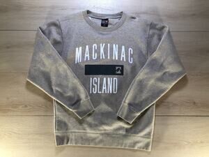 Outfitter Trading Co Gray Mackinac Island Souvenir Fleece Pullover M [0033]
